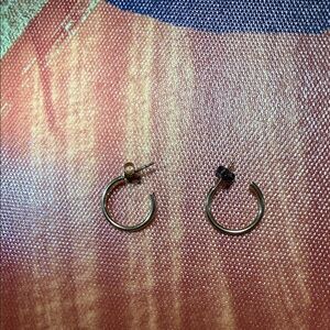 Small Gold Plated  Hoop Earrings